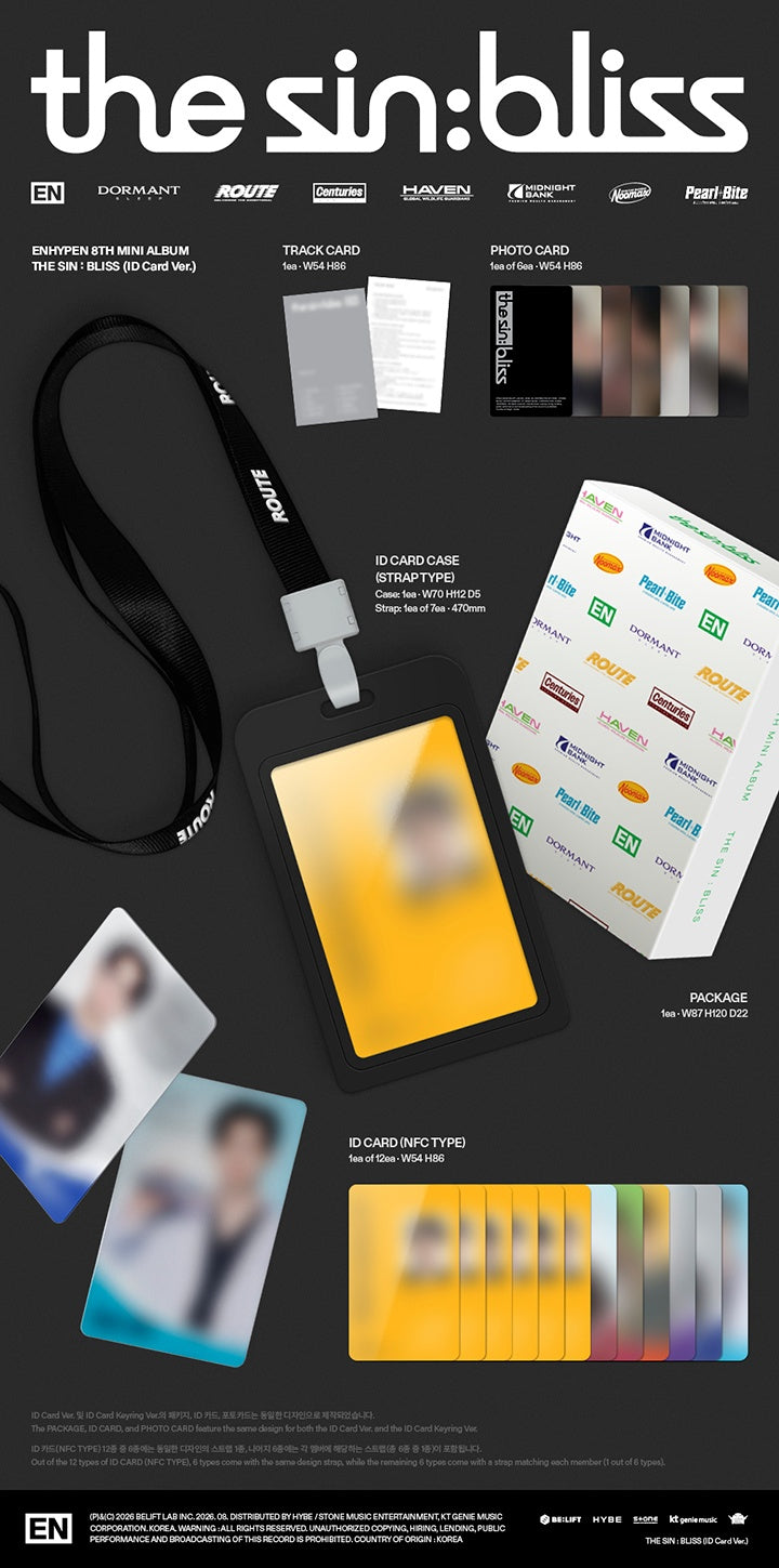 ENHYPEN THE SIN:BLISS (ID Card Ver)